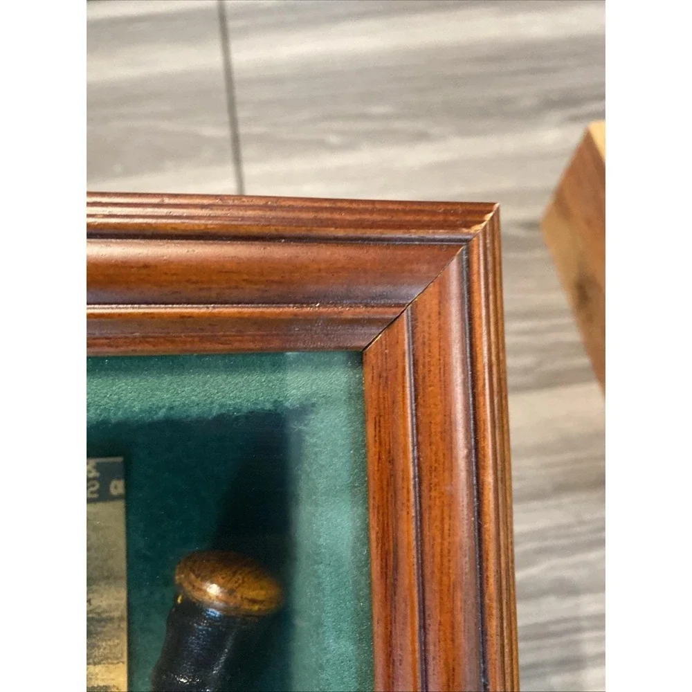 Vintage Baseball Shadow Box Framed Collectible‎ 20 3/4 X 13 1/2 inches